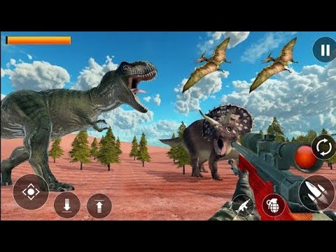 Dinosaur Game 2024 - Real Dino Hunter Hunting Games - Android Gameplay