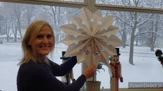 Paper Bag Snowflake Craft Tutorial