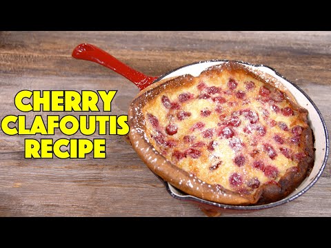 Cherry Clafoutis Recipe - Glen And Friends Cooking - How To Make Cherry Clafoutis aux Cerises