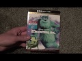 Disney Pixar Monsters Inc 4K Ultra HD Blu Ray Unboxing