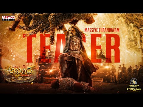 Akhanda 2 Massive Thaandavam Teaser (Telugu) | Nandamuri Balakrishna | Boyapati Srinu | Thaman S