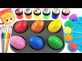 Satisfying Video L How To Make Rainbow Lollipop Boiled Egg With Glitter Slime In Galaxy Cutting ASMR