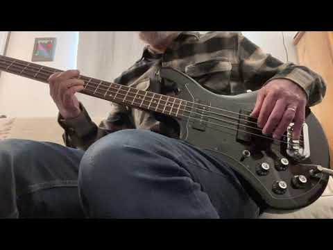 1979 Guild B-302 Left Hand Black 34” Scale Electric Bass Made In USA Rare Hard To Find Lefty - Video Demo image 26