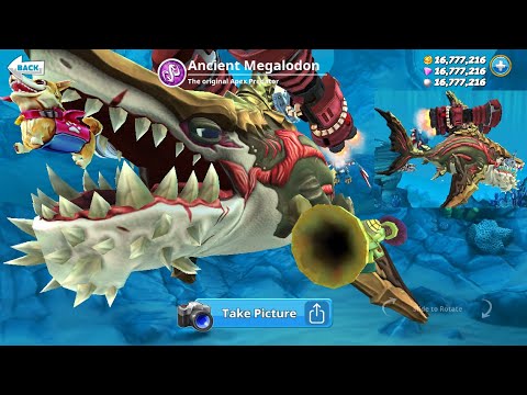 NEW ANCIENT MEGALODON! NEW GAME MODE & MAP! - Hungry Shark World