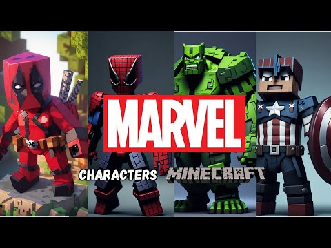 Viral ideas Shorts - Marvel Avengers minecraft skins & superheros edit