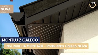 Narożnik zewnętrzny do podbitki PCV 4 m grafitowy NOVA Galeco (Zdjęcie 0)