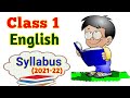 Class 1 English Syllabus English Syllabus For Class 1 Class 1 English