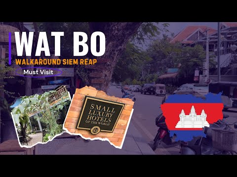 [4K] 🇰🇭  | Walk around Wat Bo Neighbourhood Siem Reap 🇰🇭