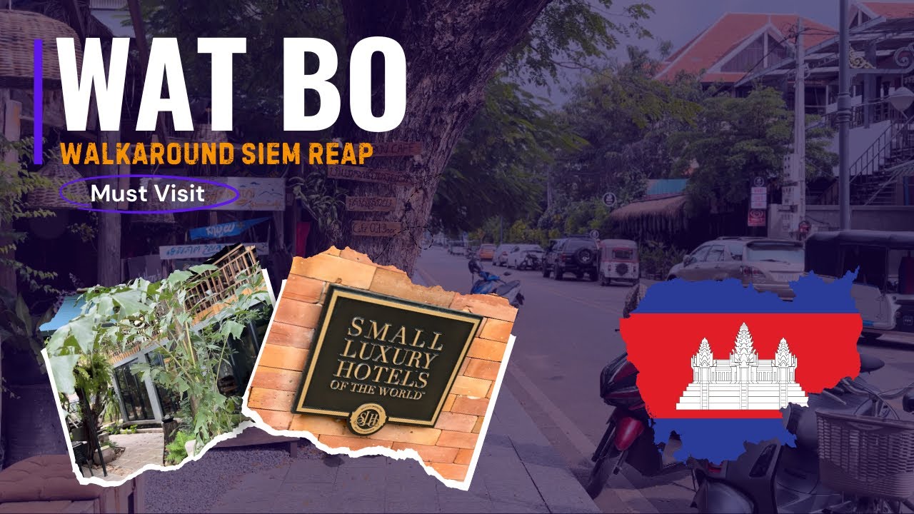 [4K] 🇰🇭  | Walk around Wat Bo Neighbourhood Siem Reap 🇰🇭