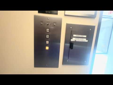 Awesome Vintage Montgomery Square Button Hydraulic Elevator At NVCC CN Building In Annandale VA