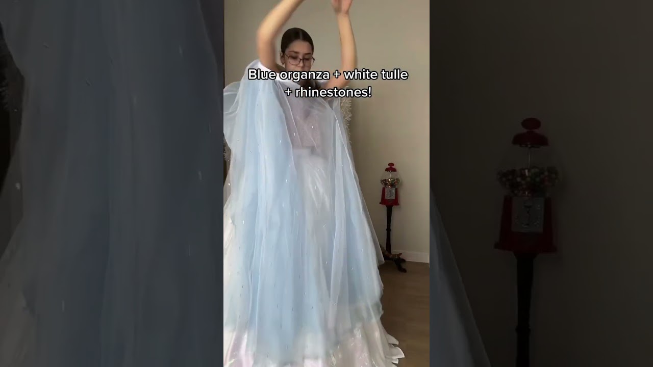 Cinderella Skirt Layers | animated cinderella dress! #shorts #alexandralouise