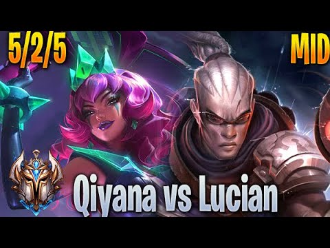 Qiyana Mid vs Lucian - KR Challenger