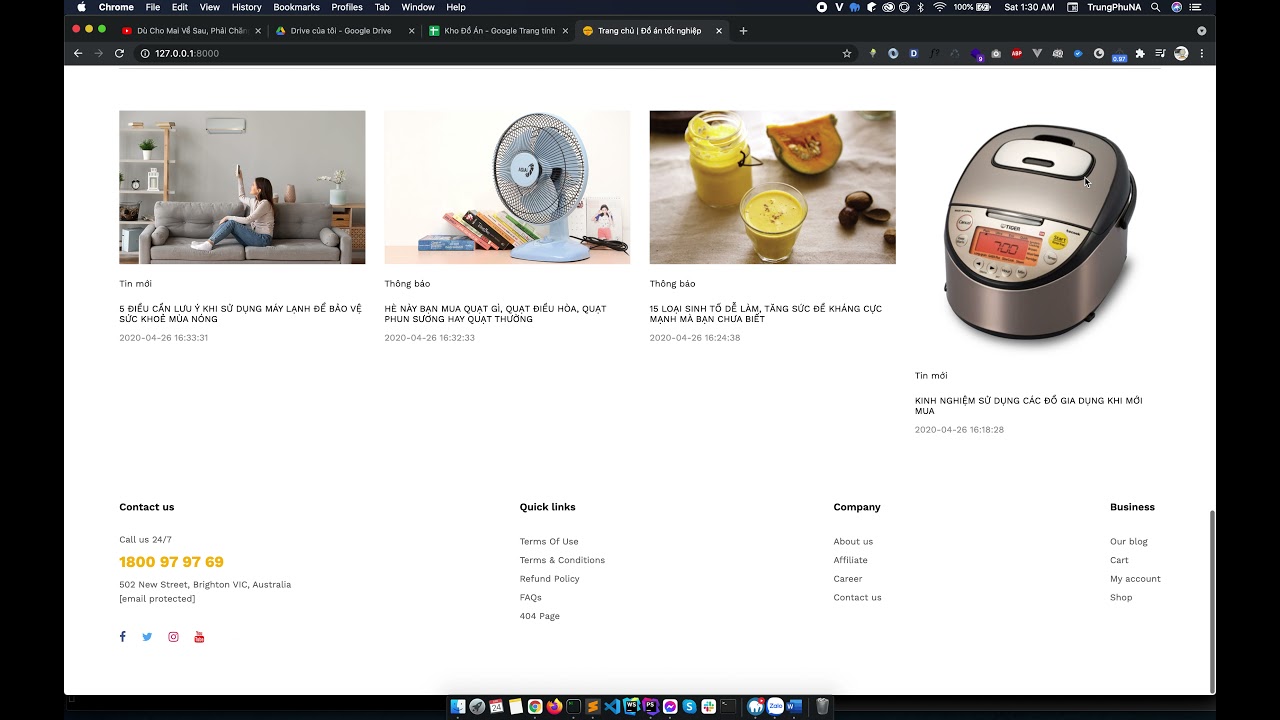 Đồ án tốt nghiệp - Website gia dụng - Hướng dẫn p1