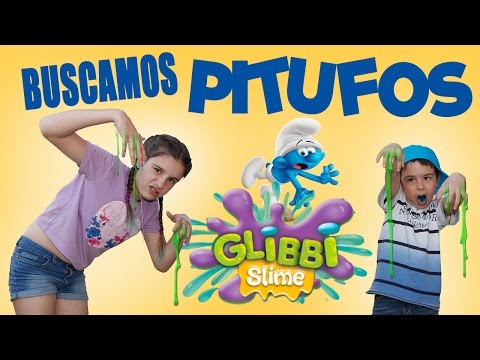 BUSCANDO PITUFOS EN LA ALDEA ESCONDIDA DE SLIME // Juegos y Juguetes en Familia