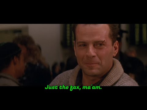 Die Harder - twinkies and fax machines