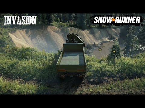 Invasion Task With Tatra Force Grainwoods River USA Phase 3 Snowrunner DLC