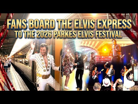 ELVIS EXPRESS ROLLS OUT! Fans Storm Sydney Station for 2026 Parkes Elvis Festival Louis Brown Rocks