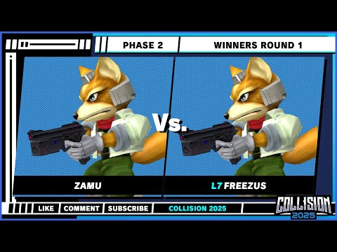 Collision 2025 - Phase 2 - Zamu (Fox) VS Freezus (Fox) - Melee Singles