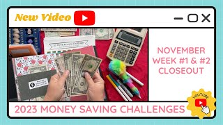 Cash Stuffing Money Saving Challenges for Week #1 & #2 of November - TracEy Monster Savings on Etsy