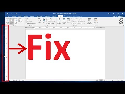 Vertical ruler not working in Word Fix