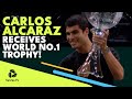 The Youngest EVER World No.1: Carlos Alcaraz Receives World No.1 Trophy ? | Paris 2022