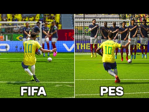 LOW FREE KICKS • FIFA vs PES (2014-2023)