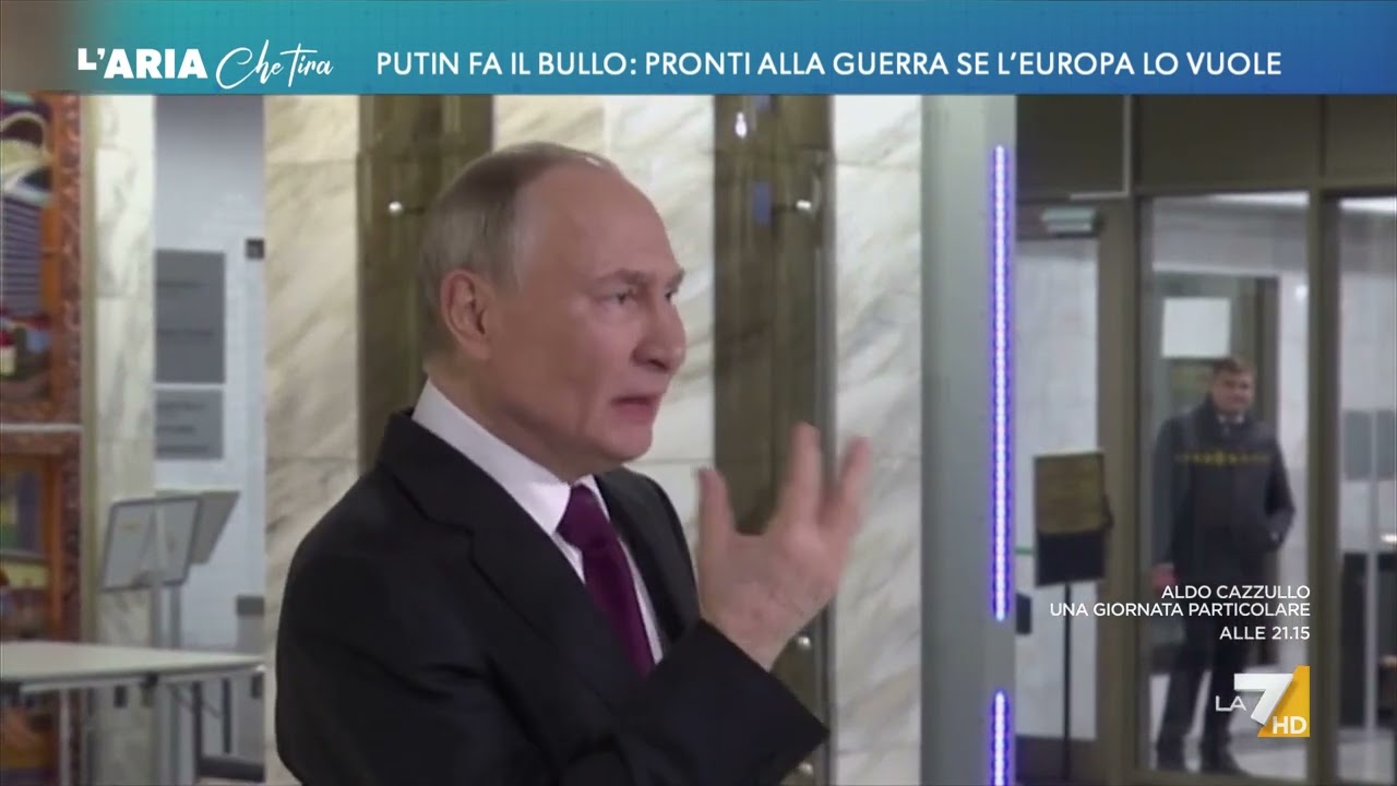 Vladimir Putin: "Non entreremo in guerra con l'Europa e l'ho già detto, ma se volesse ...