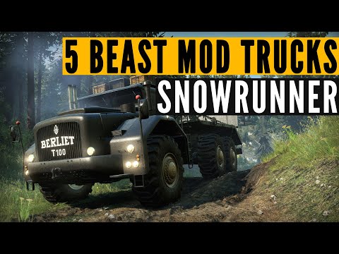 SnowRunner TOP 5 best mods: BIG & OP edition (4K 60FPS)