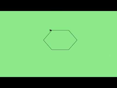 Drawing Hexagon Using Python Code Triangle Drawing Python Pythonprogramming