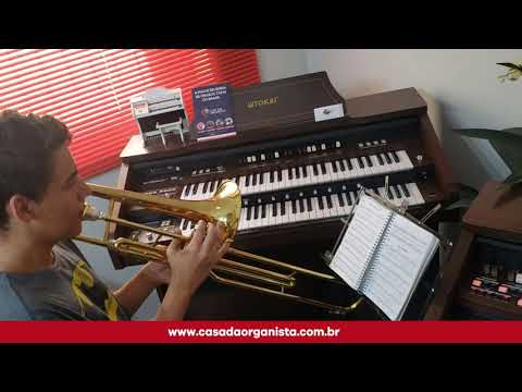 HINO CCB 396  VAMOS, Ó IRMÃOS, MARCHAR - TOKAI MD 20 WENGUE / TROMBONE -  CASA DAS ORGANISTAS