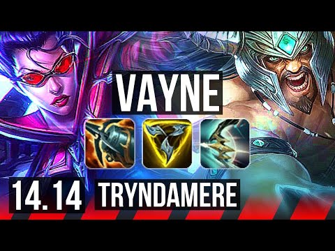 VAYNE vs TRYNDAMERE (TOP) | Quadra, Legendary, 42k DMG, 12/3/5 | EUNE Master | 14.14