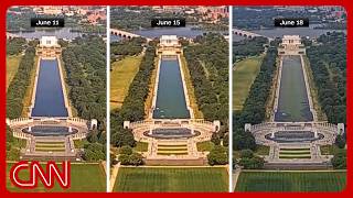 Trump keeps asserting Reflecting Pool vandalism without evidence 