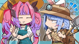 ぺこら先輩とオフで遊びたいヴィヴィちゃんと全力で抵抗するぺこら【ホロライブ切り抜き漫画】【兎田ぺこら/綺々羅々ヴィヴィ】【手描き】