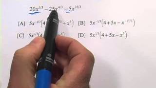 Factoring Expressions with Rational Exponents