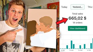 Drop Servicing | How I Make $600 A Day Selling Art On Shopify
