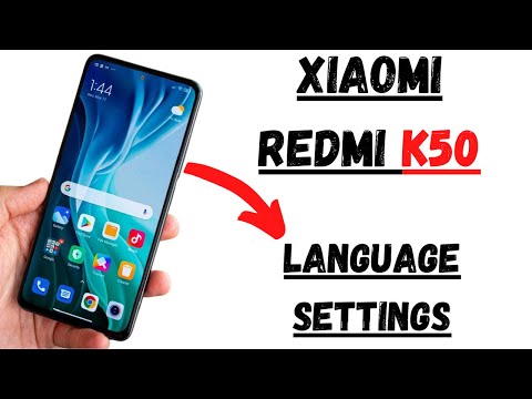 Redmi K50 Language Settings