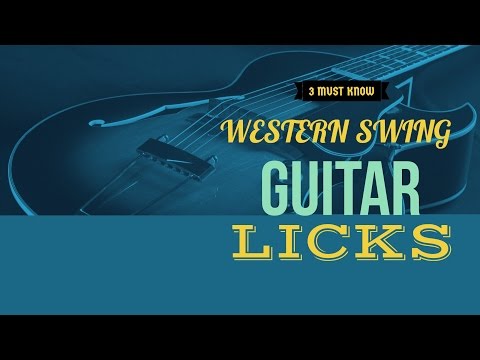 MUST KNOW MONDAY!! Western Swing Licks!