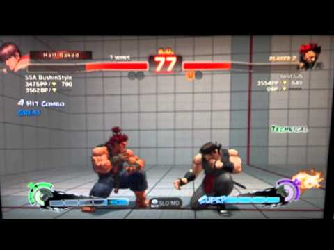 USF4 Battle: blndJun(XSK Samurai) vs SSA BushinStyle(Me) part 2