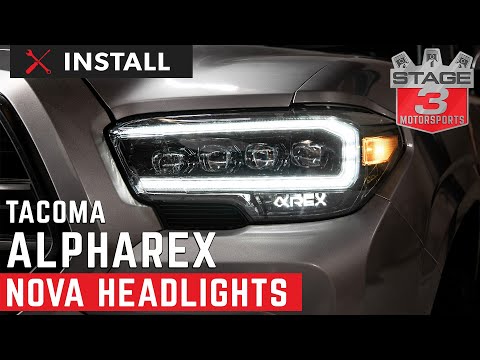 2016-2020 Toyota Tacoma AlphaRex NOVA Series LED Projector Headlight Install