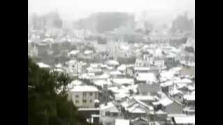 preview picture of video '雪の倉敷中心市街地パノラマ (Kurashiki City Snow)'