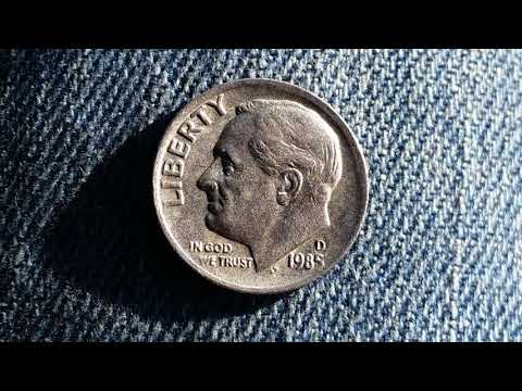 1985 D ROOSEVELT DIME: 587,979,000 MINTED AND VALUE RANGE, AS OF OCTOBER 2018
