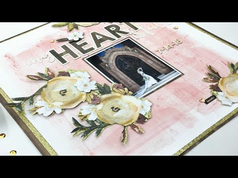 12x12 Scrapbooking Layout: "My Heart is Full" (JustNick)
