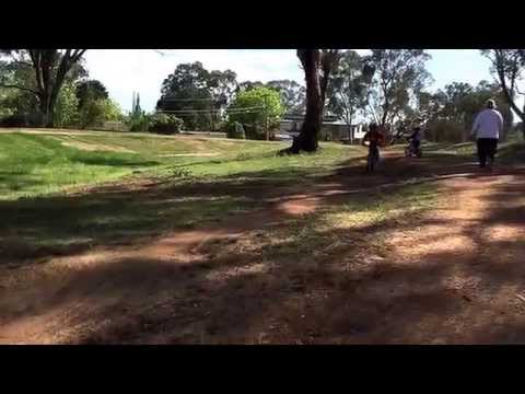 Family MTB at "The Drop Off", 12 Oct 2014