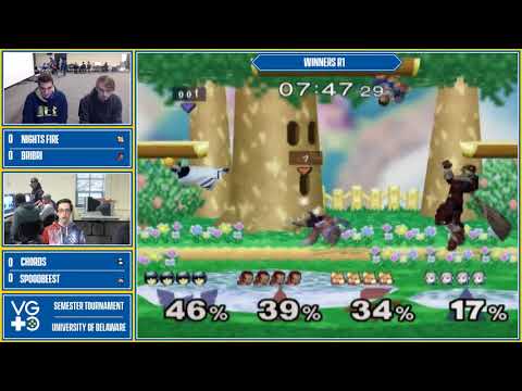 UD Semester Tournament Fall 2018 - Doubles - Winners R1 - NightsFire/Bri Bri vs Chords/Spoodbeest