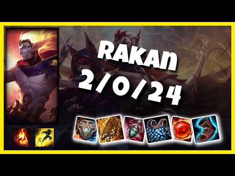 KOREAN Challenger Rakan SUPPORT (2/0/24) vs THRESH Gameplay Replay - Patch 10.18