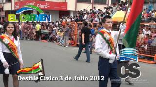 preview picture of video 'Desfile Cívico 3 de Julio 2012 Part 1'