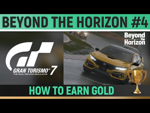 Gran Turismo 7 - Japanese Sports Battle in Rainy Tsukuba - Beyond the Horizon 🏆 How to Earn Gold