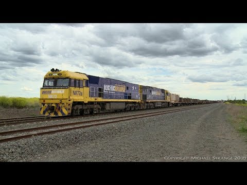 4PM4 Steel & Container Wagons - PoathTV Australian Trains & Railways