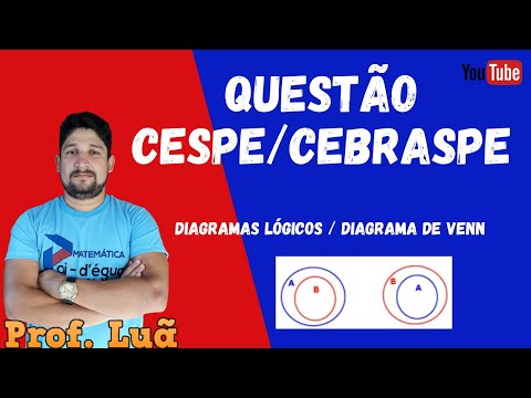 QUESTÃO CESPE - DIAGRAMAS LÓGICOS - DIAGRAMA DE VENN - RACIOCINIO LÓGICO - CONCURSO