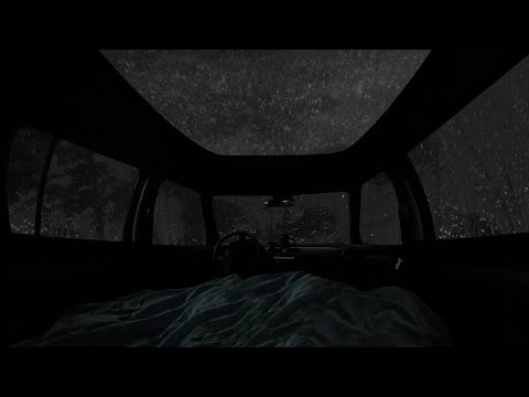 No Ads,Rain & Thunder on Cozy Car Roof_Soothing White Noise for Deep Sleep, Stress & Insomnia Relief